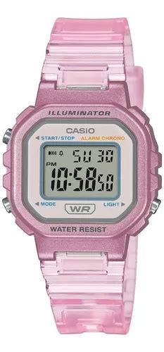 Reloj Casio Transparente Rosa Dama Niño Wr La 20whs 4a MercadoLibre