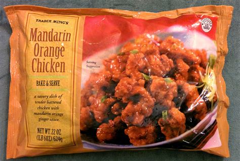 Trader Joe's Nutrition Labels: Trader Joe's Mandarin Orange Chicken