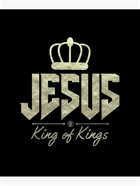 Jesus King Of Kings Christian Graphic Poster For Sale By Narrow