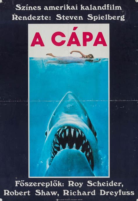 Marquee Poster Jaws 1985 Hungarian A1