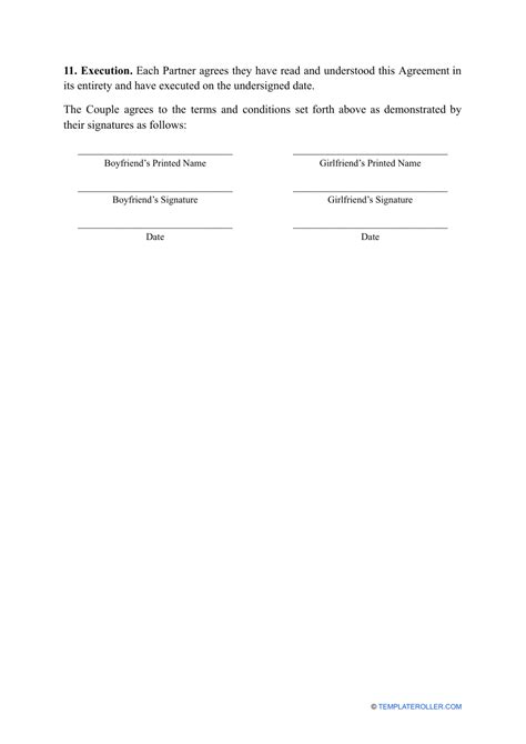 Relationship Contract Template Fill Out Sign Online And Download Pdf