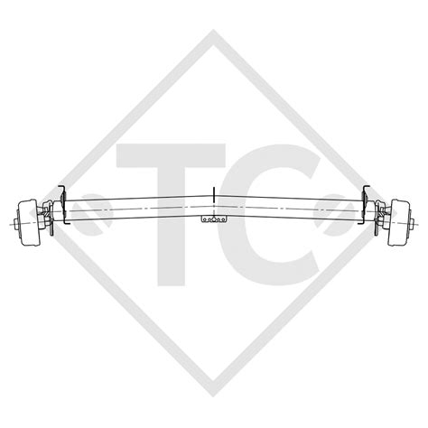 Essieu EURO1 1800kg freiné type d essieu DELTA SI 18 1 Adria Adora