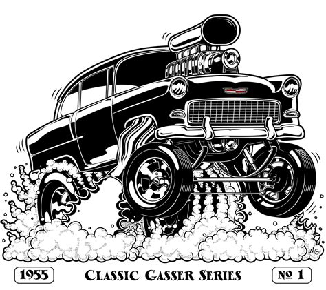 55' Chevy Gasser on Behance