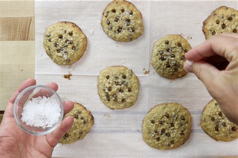 Salted Oatmeal Chocolate Chip Cookies Baking With Josh Ange