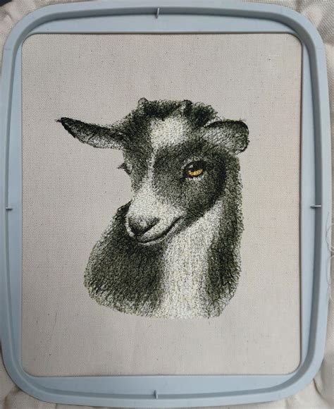 Goat Embroidery Goat Machine Embroidery Goat Embroidery Design Digital