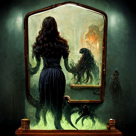 Artstation The Woman The Mirror And The Monster