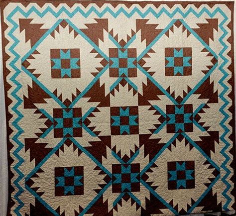 Southwest Mountains Quilt Pattern Etsy Native American Quilt