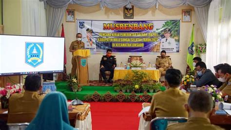 Sekda Hss Buka Musrenbang Rkpd Kecamatan Loksado Narasi Publik