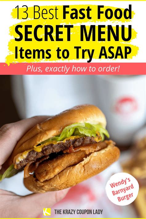 Best Secret Menu Items For Fast Food Fanatics Secret Menu Items