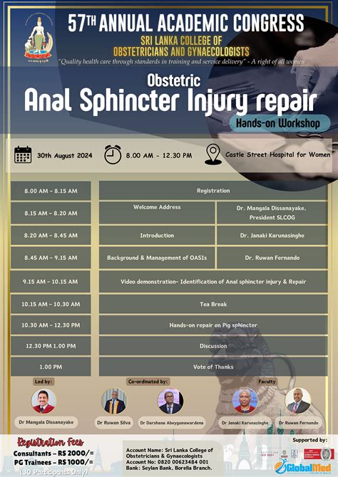 Obstetric Anal Sphincter Injury Repair Hands On SLCOG Congress 2025