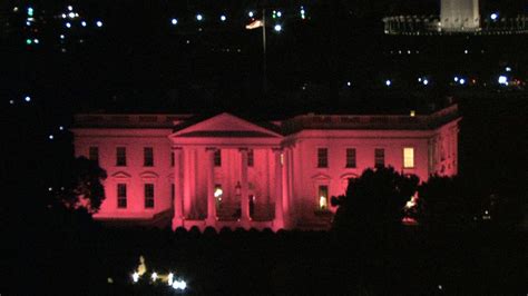 White House Glows Pink For Breast Cancer Cnnpolitics