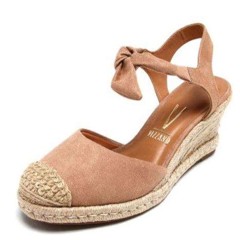 Sandalia Anabela Espadrille Amarrar Vizzano 1277 105 Bege Delabela