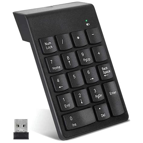 Teclado Numérico Inalámbrico 18 Teclas Numpad Con 2 4g Mini Usb