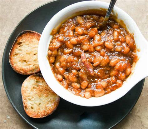 Slow Cooker Baked Beans Boston Baked Beans The Food Blog