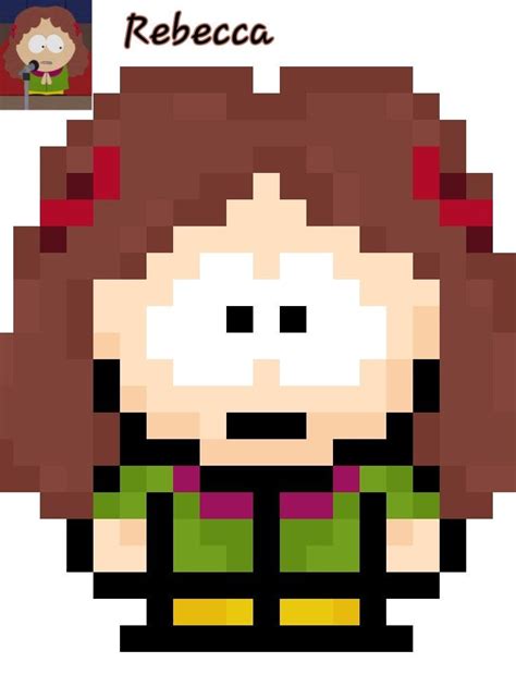 Pixel Art Rebecca Cotswolds South Park Pixel Art Personaggi Disegni