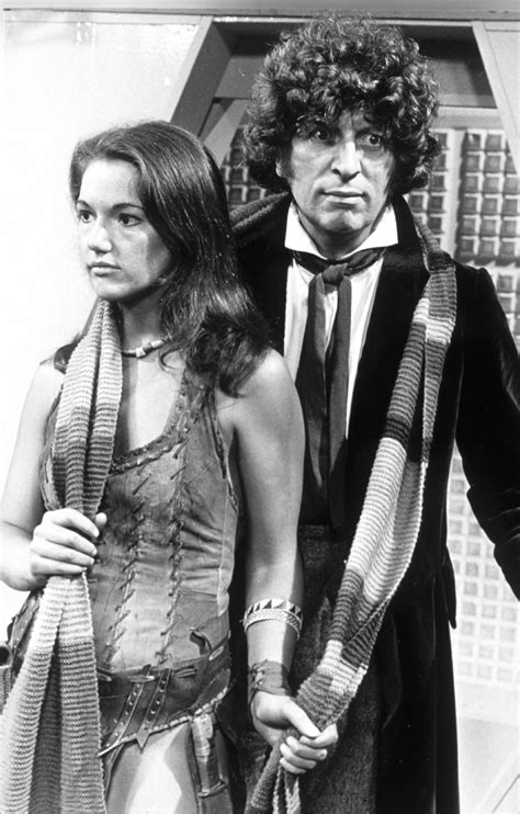 Tom Baker As The Doctor With Louise Jameson As Leela Doctor Who