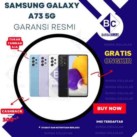 Jual Samsung Galaxy A73 5g 8256 8gb256gb 8256gb Resmi Grey Mint