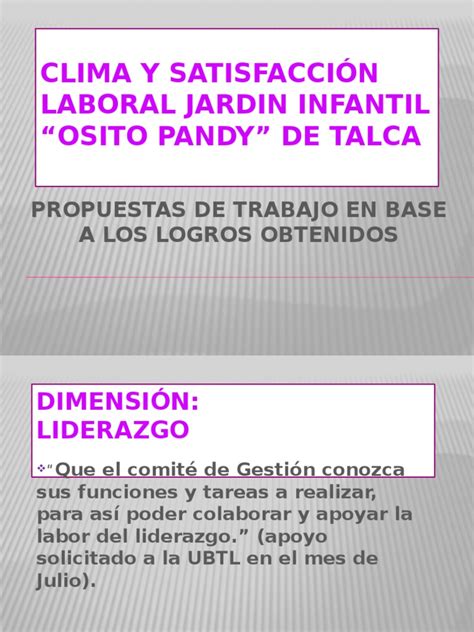 PDF Presentación Clima y Satisfaccion Laboral DOKUMEN TIPS