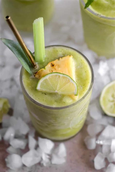 Pineapple Celery Frozen Mojito Casa De Crews