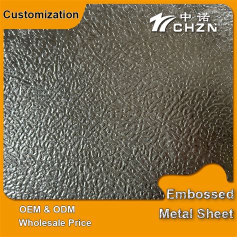 Stucco Embossed Aluminum Sheet Textured Stainless Steel Sheet 4x8