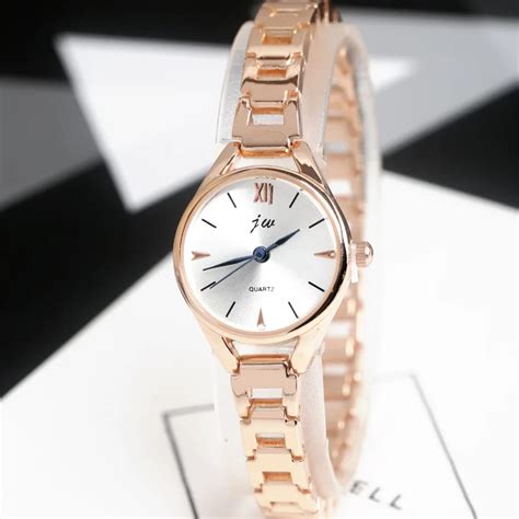 Jw 2017 New Fashion Bracelet Watches Women Luxury Rose Gold Stainless