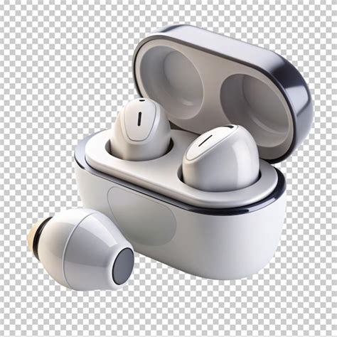 Wireless Ear Pods On Transparent Background Premium Ai Generated Psd