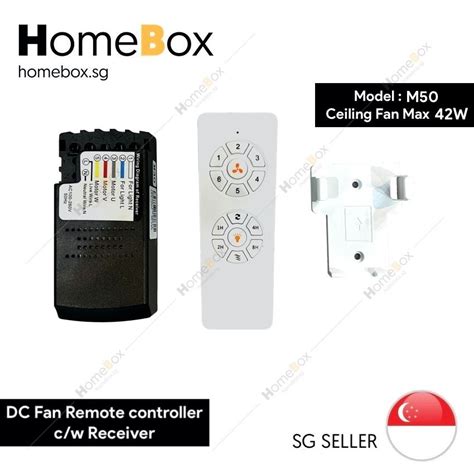 DC Ceiling Fan Remote Control Kit with Receiver for DC motor Fan. 6 ...