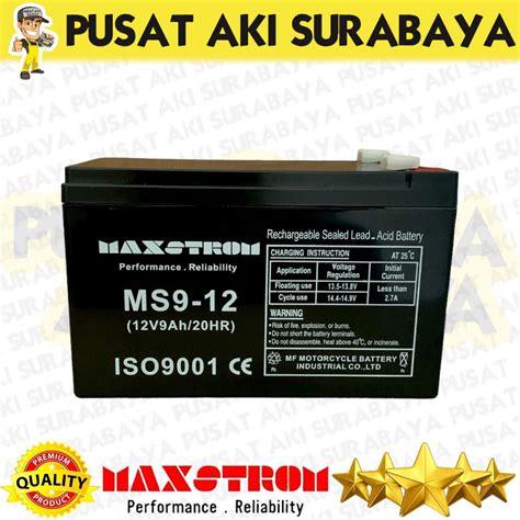 Jual Aki Ups Maxstrom V Ah Baterai Asli Original Motor Mobilan Anak