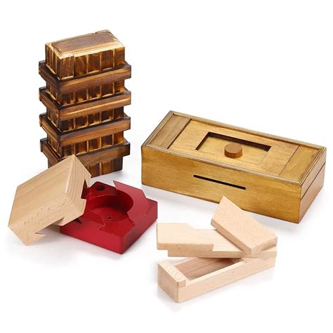 Buy Pieces Puzzle Box Wooden Secret Puzzle Box With Hidden