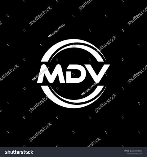 Mdv Letter Logo Design Illustration Vector Stock Vector (Royalty Free ...