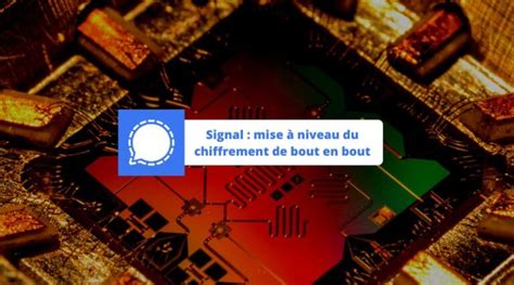 Le Chiffrement De Bout En Bout De Signal Se Pr Pare L Informatique