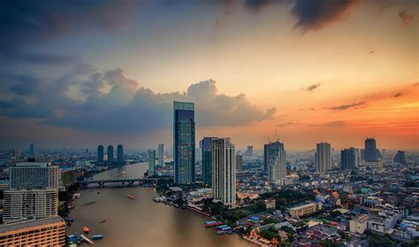 Stunning Bangkok Cityscape 4k Ultra Hd Wallpaper