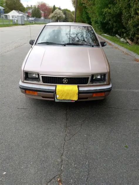 1987 Plymouth Sundance Hatchback Brown FWD Automatic for sale