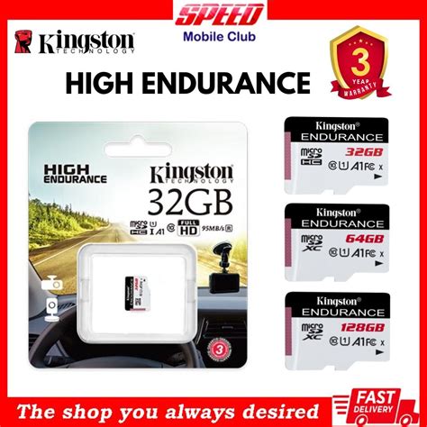 Kingston High Endurance SDCE 32GB 64GB 128GB MicroSD Card Up To R 95MBs