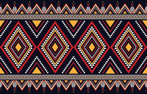 Geometric Seamless Ethnic Pattern Concept Geometry Indigenous Style