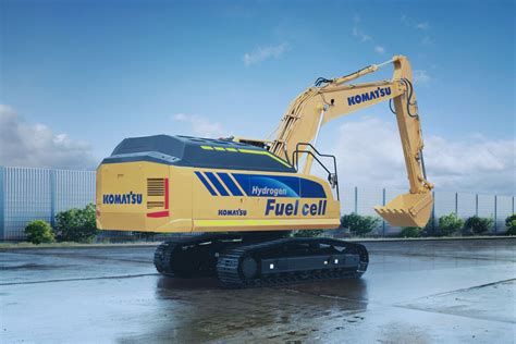 New Komatsu Concept Hydraulic Excavator Features Hydrogen Fuel Cells