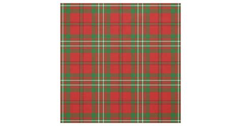 Scott Tartan Print Fabric | Zazzle