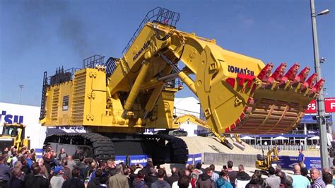 Giant Komatsu Pc7000 6 Front Shovel Mining Excavator Demo Bauma 2016 Excavator Komatsu