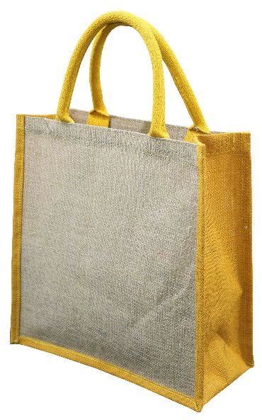 Any Color PP Laminated Jute Tote Bag With Padded Rope Handle At Rs 120