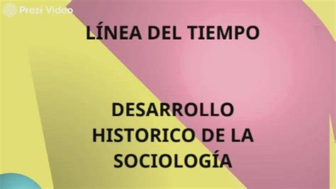 LÍnea Del Tiempo Desarrollo Historico De La SociologÍa By Ingrid Lorena