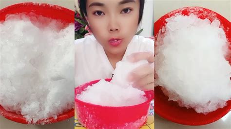 Solo Crushed Ice Shaved Ice White Ice And Hard Ice Eating Asmr Youtube