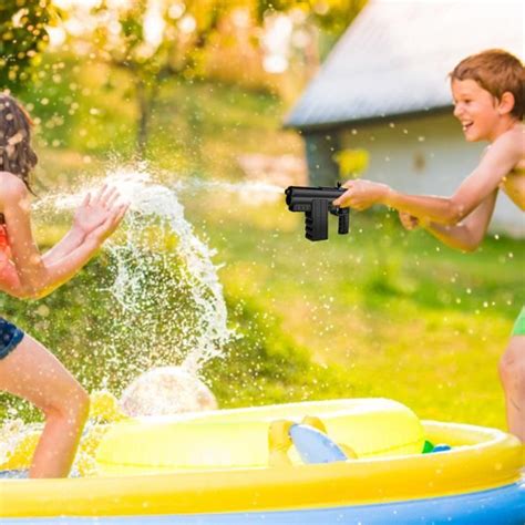 VINGVO Jouet de tir d eau électrique rechargeable pour piscine et plage