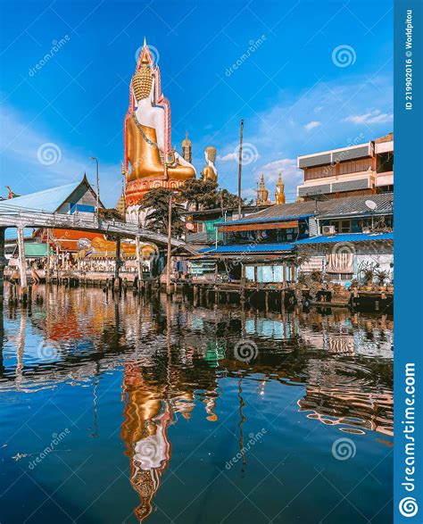 Around The Khlong Near Wat Paknam Bhasicharoen A Temple Pagoda And