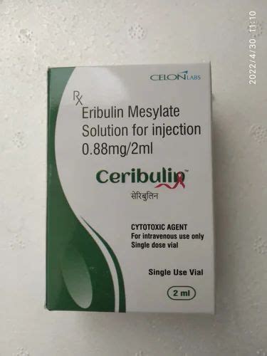 Eribulin Mesylate Solution For Injection 0.88mg/2ml, Strength: 0.44 mg ...