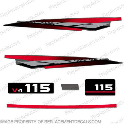 Yamaha 115hp 2 Stroke Decal Kit 1996 And Up