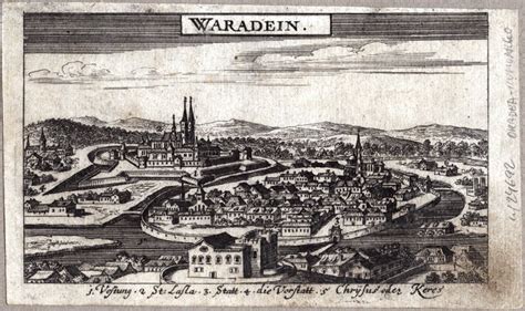 Antique Map Oradea Gro Wardein Waradein Copperplate Engraving