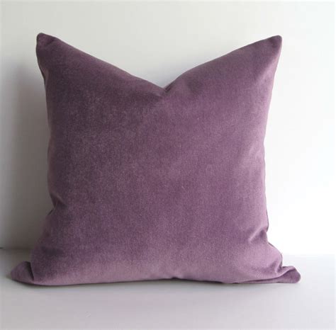 Lilac Velvet Pillow Decorative Pillow Cover 20 Inch