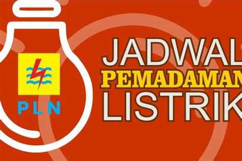 Jadwal Pemadaman Listrik Besok Rabu 3 November 2021 Wilayah DIY Dan