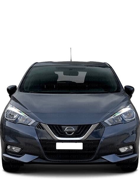 Nissan Micra 2016-presente Dimensions Vista frontal