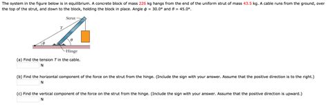 Solved The system in the figure below is in equilibrium. A | Chegg.com 